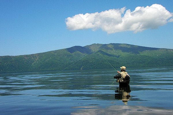 Fly Fishing at River and Lake Akan - North Island, HOKKAIDO